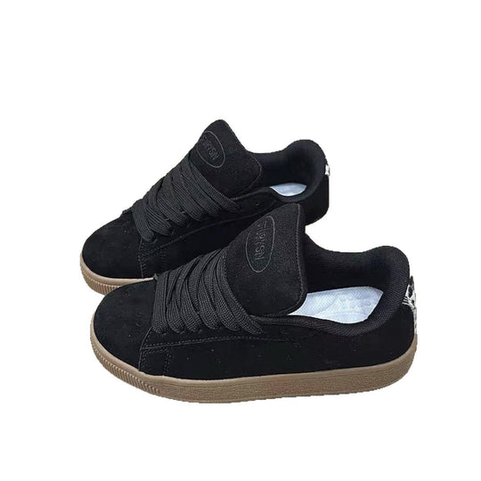 Damen Sportliche Sneaker aus hochwertigem Wildleder mit rutschfester Sohle EB