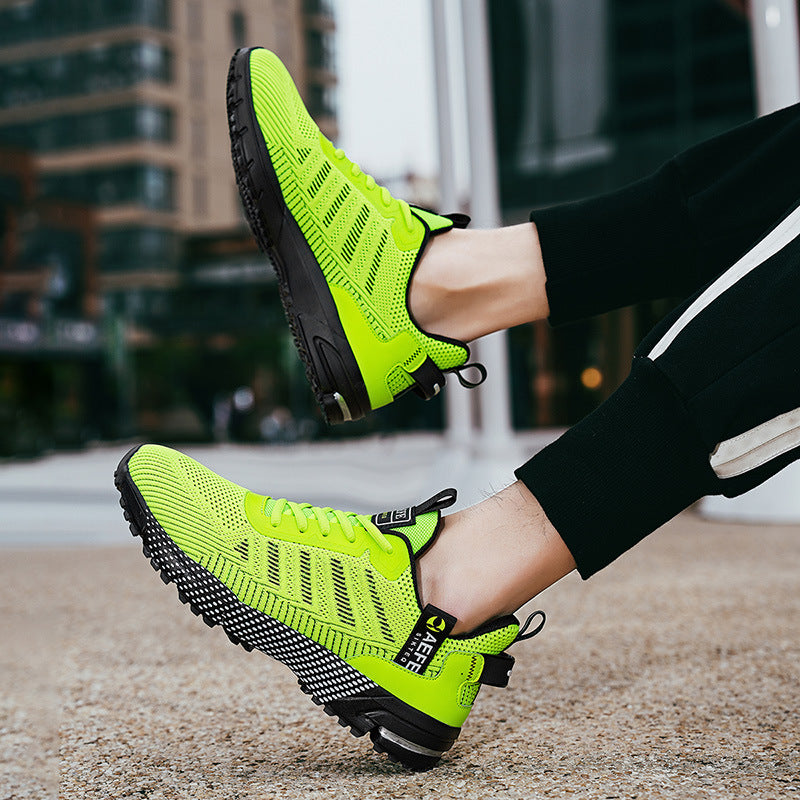 Herren atmungsaktive leichte Laufschuhe mit stoßdämpfender Gelfederung und rutschfester Außensohle EB