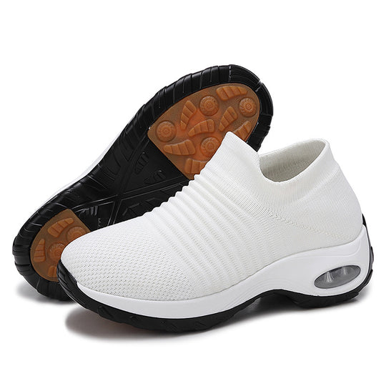 Damen Luftige Slip-On Laufschuhe mit dämpfendem Fußbett EB