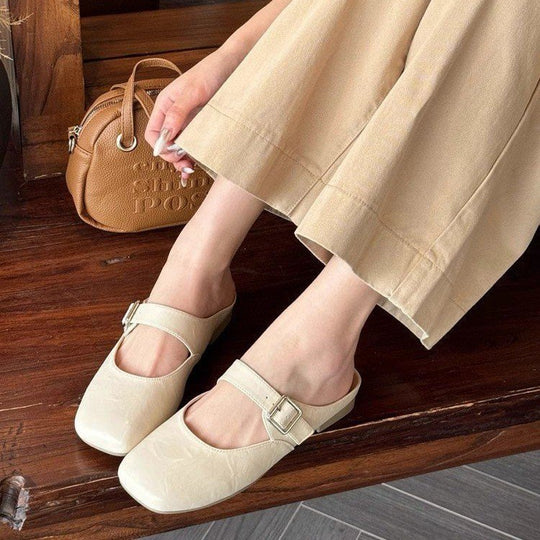 Damen Komfortable Mary Jane Schuhe mit verstellbarem Riemen und modischem Design EB