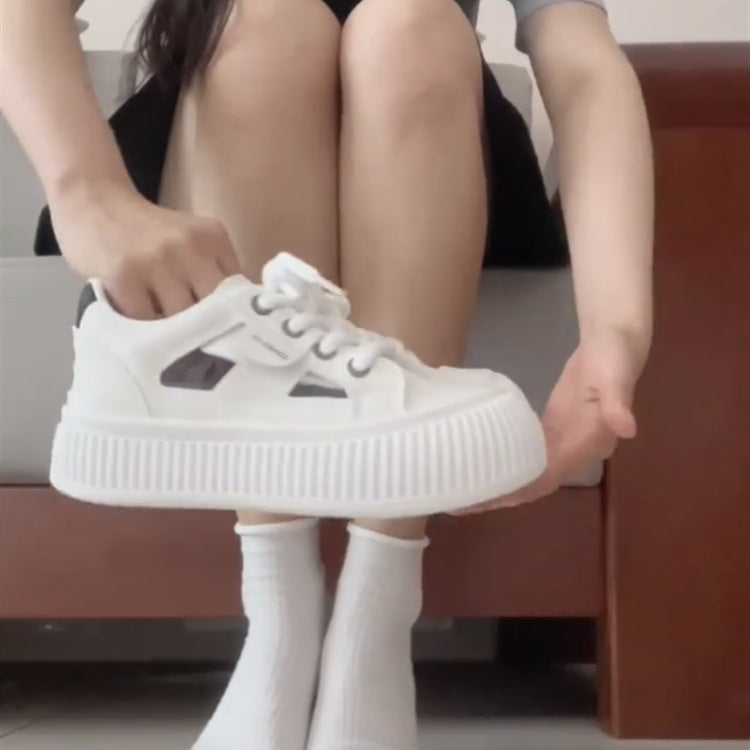 Damen Trendige Plateau-Sneaker mit innovativer Sohlenkonstruktion und atmungsaktivem Obermaterial EB