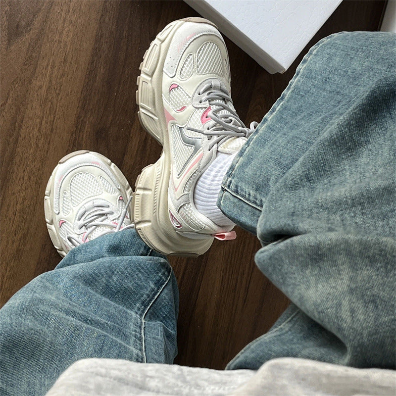 Damen Sportliche Mesh-Sneaker mit dämpfender Sohle und strapazierfähigem Design EB