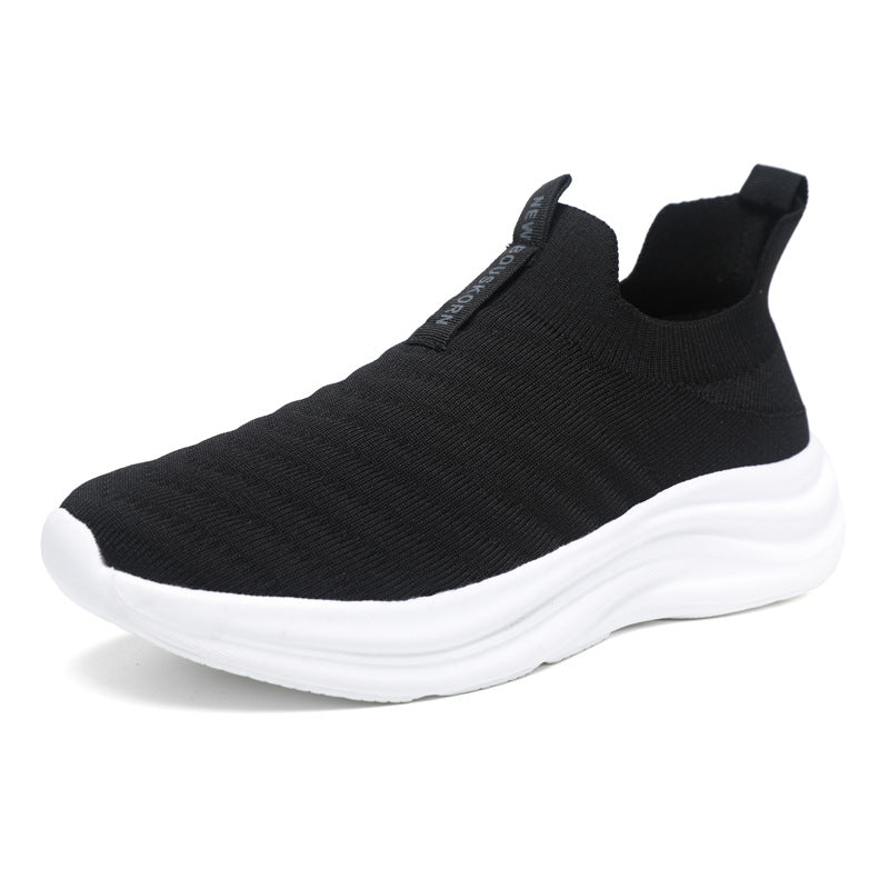 Damen Komfortable und atmungsaktive Slip-On Sneakers mit elastischem Obermaterial EB