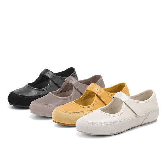 Damen Komfortable Ballerinas mit verstellbarem Riemchen EB