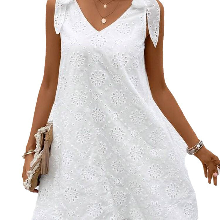 Damen Sommerkleid mit verspielten Schleifen von EB