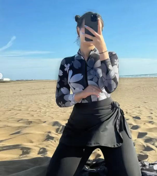 Damen Elegantes und fließendes Strandkleid EB