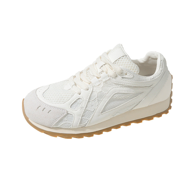 Damen Sportliche Fitness Sneakers mit atmungsaktiver Mesh-Oberfläche und rutschfester Sohle EB