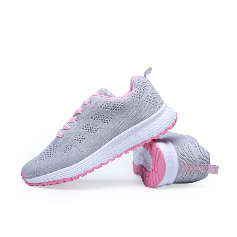 Damen Sportliche Laufschuhe mit atmungsaktiver Oberflächenstruktur und rutschfester Sohle EB