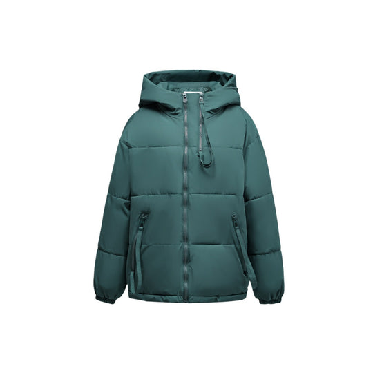 Damen wasserabweisende Winterjacke mit verstellbarer Kapuze und praktischen Taschen EB