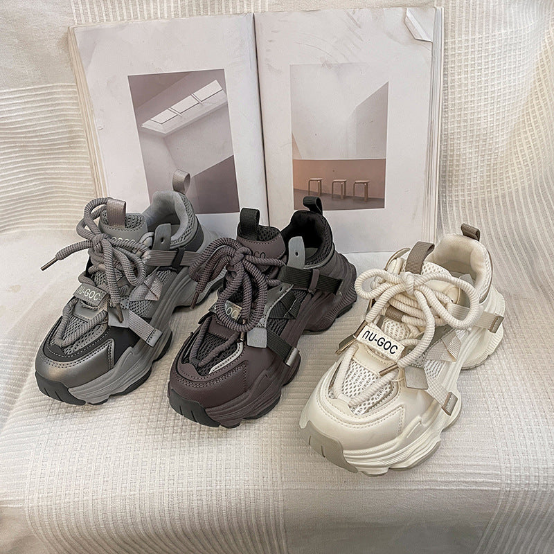 Damen Bequeme Chunky Sneakers mit innovativem Sohlen-Design EB