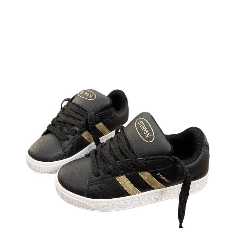 Damen Modische Sneakers mit stylischen Akzenten und rutschfester Sohle EB