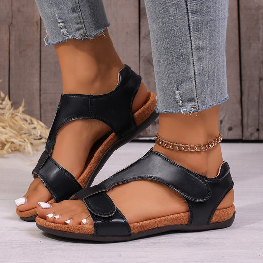 Damen Komfortable und stilvolle Riemensandalen mit anatomischem Fußbett EB