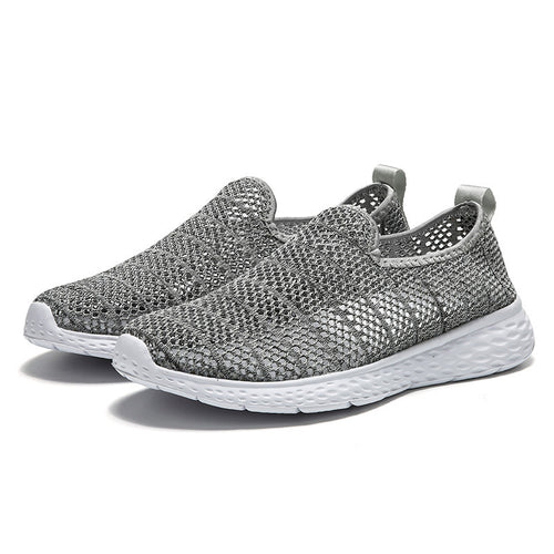 Damen Atmungsaktive Slip-On Sneakers mit rutschfester Sohle EB