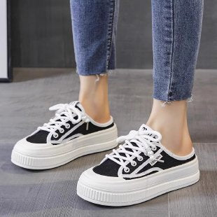 Damen Modische Plateau-Sneaker mit reflektierenden Details EB