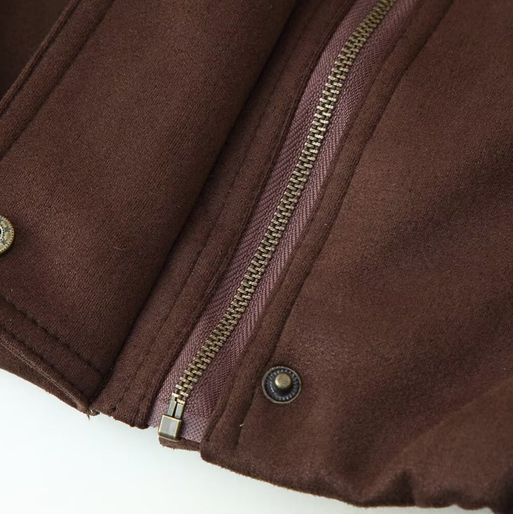 Damen elegante Steppjacke mit hohem Kragen EB