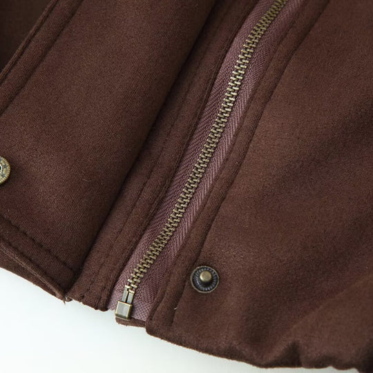 Damen elegante Steppjacke mit hohem Kragen EB