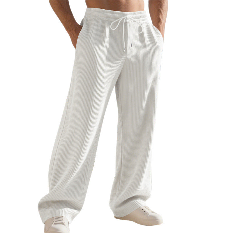 Herren Relaxed-Fit Strick-Jogginghose mit feiner Rippstruktur EB