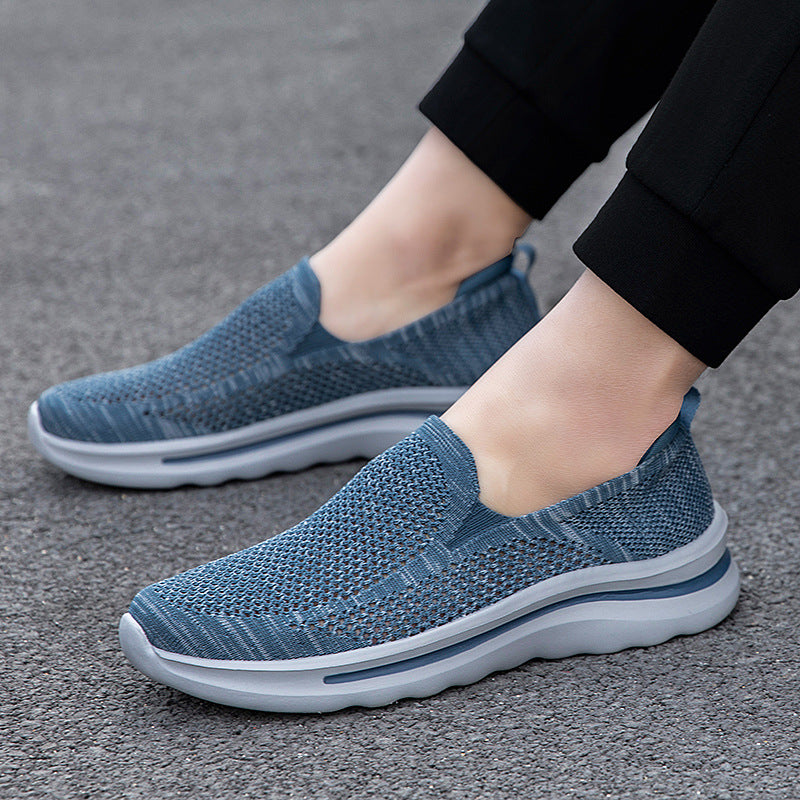 Damen Slip-On Sneakers aus atmungsaktivem Mesh mit komfortabler Sohle EB