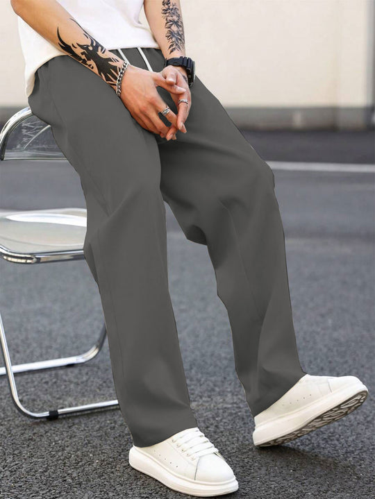 Herren modische Freizeithose mit weiter Passform und elastischem Bund EB