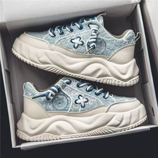 Damen Modische Sneakers mit dämpfender Laufsohle und auffälligem Design EB