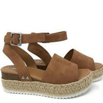 Damen Espadrille Sandalen mit verstellbarem Riemen EB