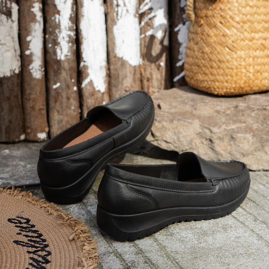 Damen Komfortable Slip-On Mokassins EB