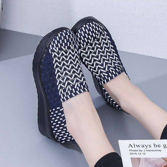 Damen Komfortable und atmungsaktive Slip-On Sneakers EB