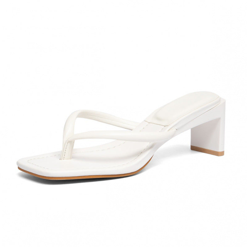 Damen stilvolle Blockabsatz-Sandalen mit verzierten Riemen EB