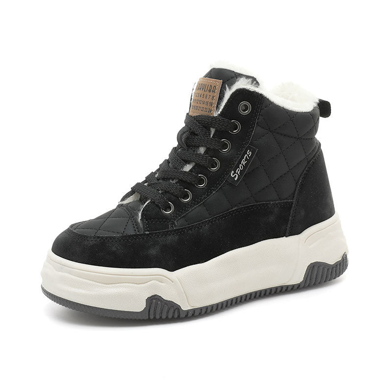 Damen Winter Sportsneakers mit kuscheligem Innenfutter und robustem Profil EB