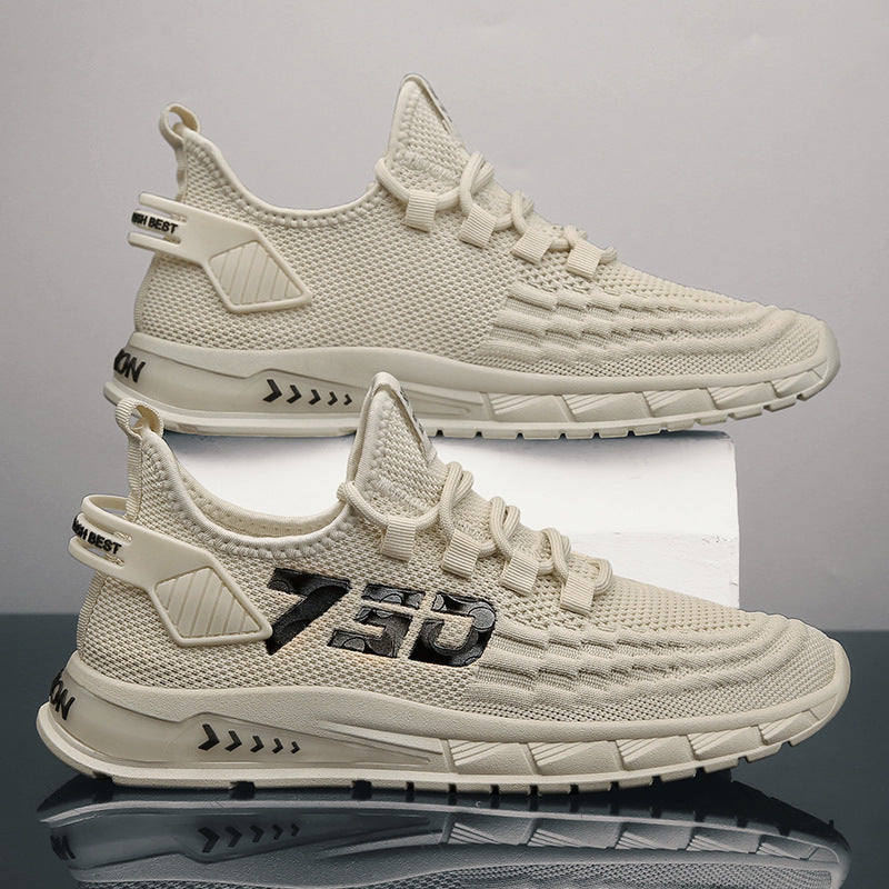 Damen Sportliche Laufsneaker mit atmungsaktiver Mesh-Oberfläche und rutschfester Sohle EB