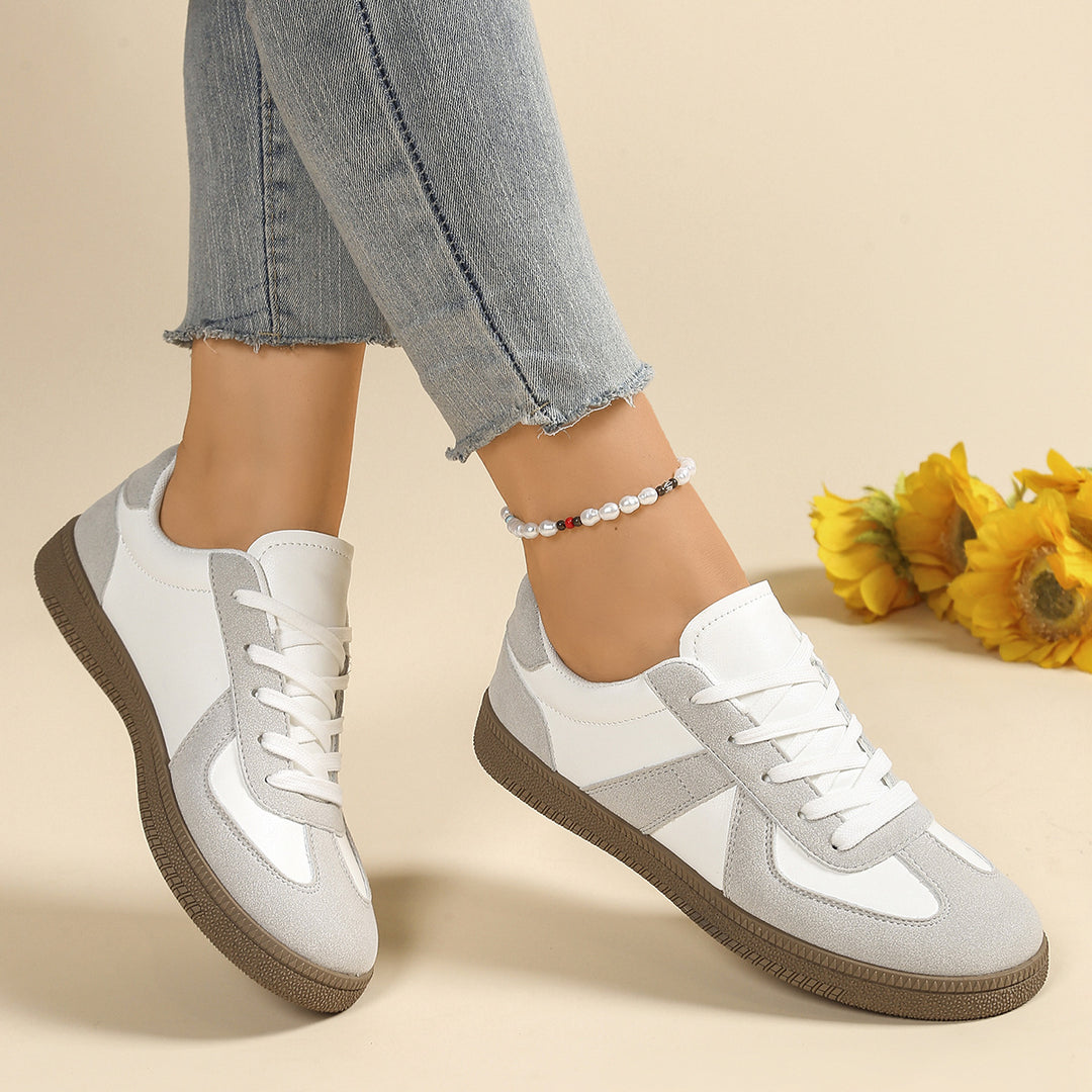 Damen Freizeitsneaker mit sportlichem Design und rutschfester Sohle EB