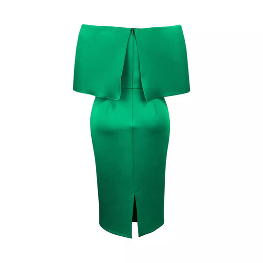 Damen Elegantes Midi-Kleid mit übergroßem Schleifen-Detail EB