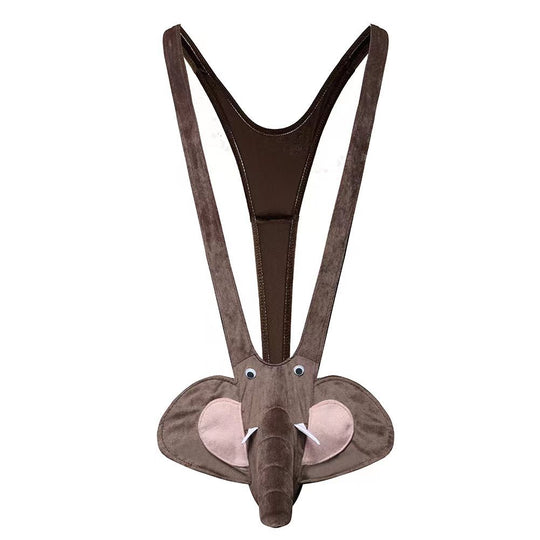 Männer Novelty Plüsch Rentier Tanga mit Geweihtasche