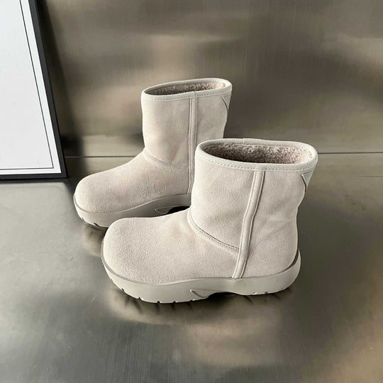 Damen Fellgefütterte Winterstiefel mit robustem Profil EB