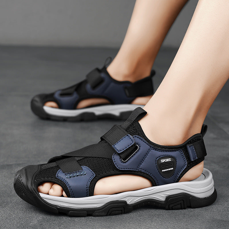Damen Sportliche Freizeitsandalen mit verstellbarem Klettverschluss und rutschfester Sohle EB
