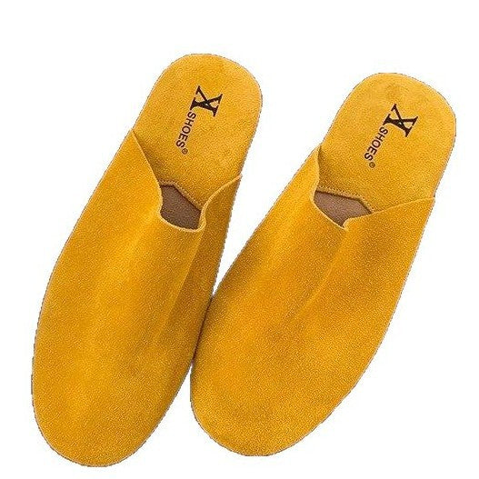 Damen Komfortable Slipper aus hochwertigem Wildleder EB