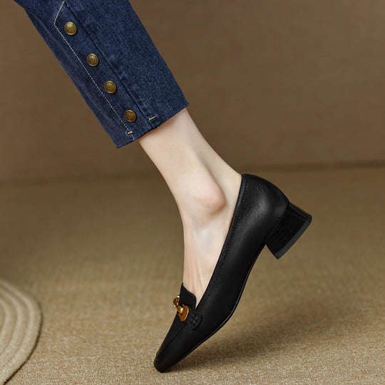 Damen elegante Slipper mit modischem Gürtel-Detail EB