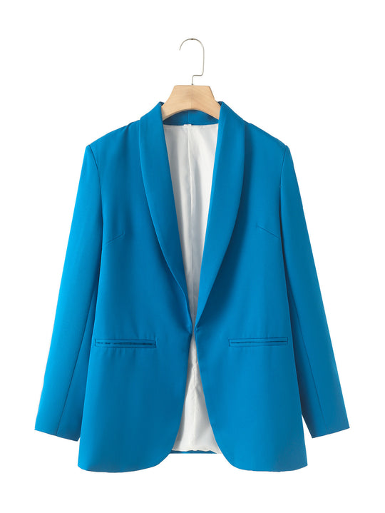 Damen eleganter Blazer mit modernem Schnitt und praktischen Taschen EB