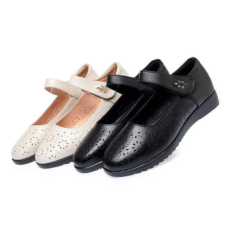 Damen Komfortable Ballerinas mit Mary Jane Verschluss EB