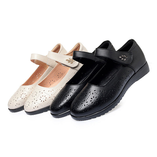 Damen Komfortable Ballerinas mit Mary Jane Verschluss EB