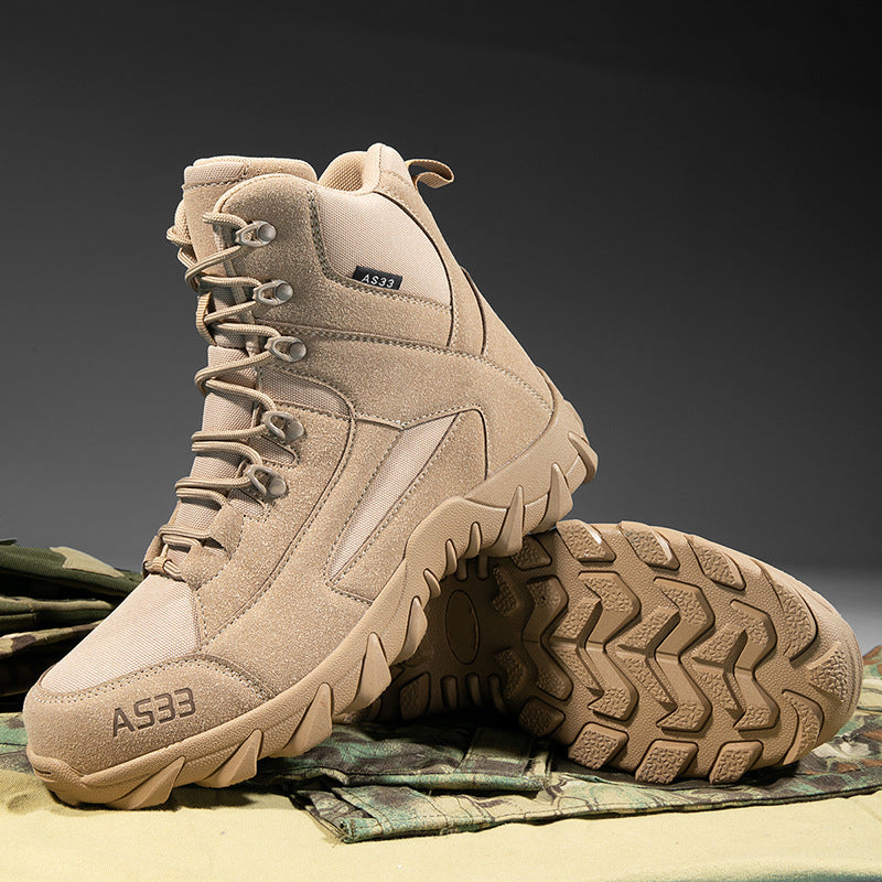 Herren Hochwertige Tactical Stiefel mit stabilisierender Laufsohle und atmungsaktiver Struktur EB