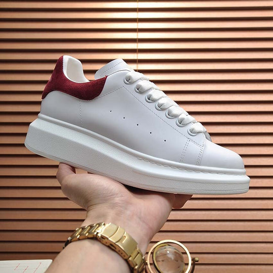 Damen Modische Sneakers mit hochwertiger Lederstruktur und bequemer Dämpfung EB