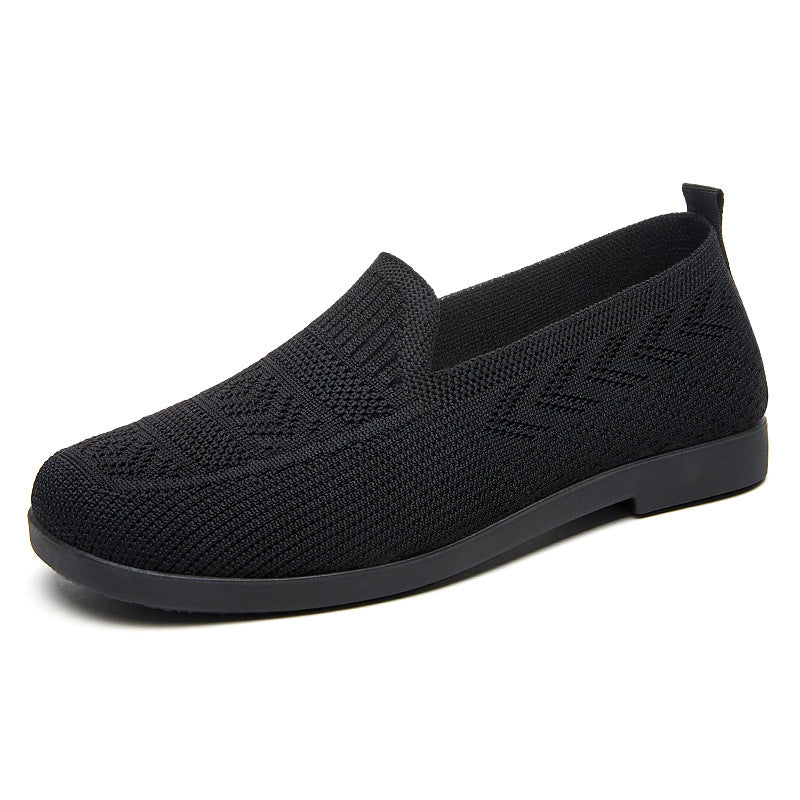 Damen Komfortable Strick-Slipper mit flexibler Sohle EB
