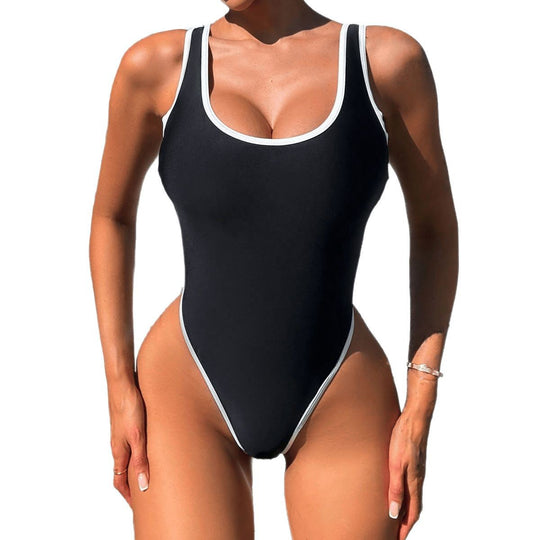 Damen Vintage Sportlicher Badeanzug EB