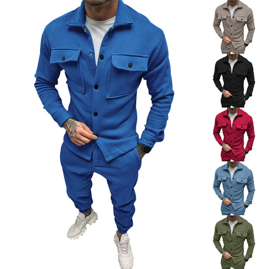 Herren Freizeit-Anzug mit praktischem Schnitt und Taschen EB