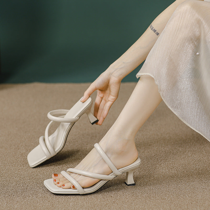Damen Komfortable Stiletto-Sandaletten mit eleganten Riemen EB