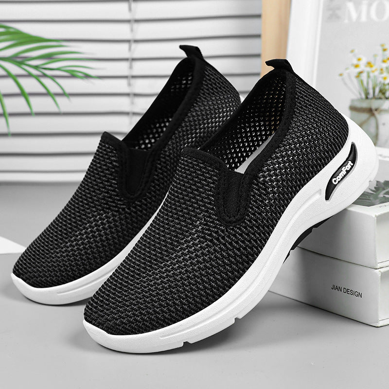 Damen Bequeme Slip-On Sneakers mit atmungsaktivem Obermaterial EB