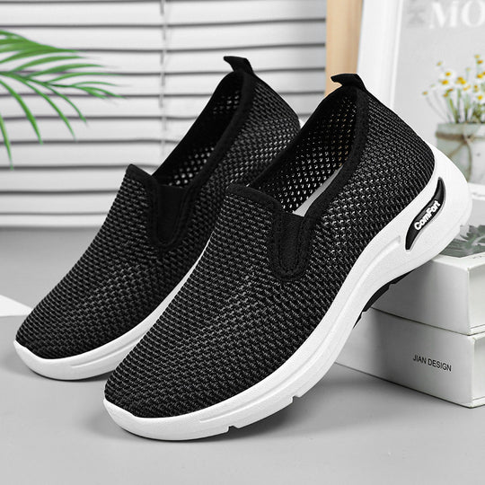 Damen Bequeme Slip-On Sneakers mit atmungsaktivem Obermaterial EB