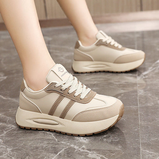 Damen Sportliche Chunky Sneakers mit gepolsterter Dämpfung und atmungsaktiver Konstruktion EB