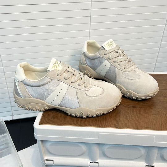 Damen modische Sneakers mit atmungsaktiver Oberflächenstruktur und rutschfester Sohle EB